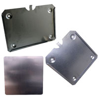 Supports and plates for placards and panels