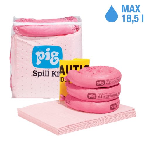Kit per sversamenti PIG in sacco trasparente Haz-Mat