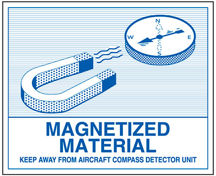 Magnetized material IATA