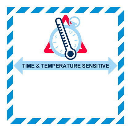 Time & Temperature Sensitive mit Flugzeugen IATA