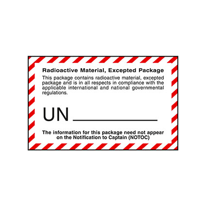 Radioactive Material Excepted Package Lab 1111 Pc Serpac