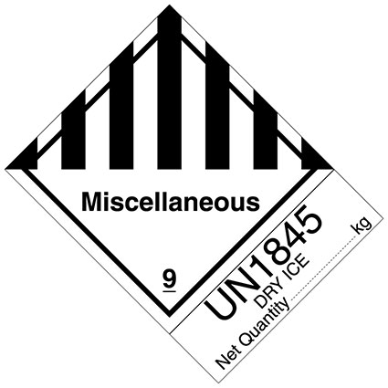 Miscellaneous ID8000 Consumer Commodity Roll of 500 labels Class 9 Hazmat Label